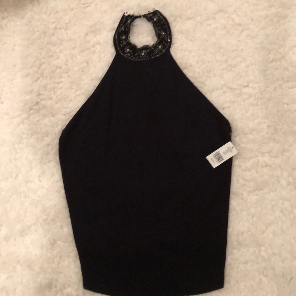 Black halter top- Small